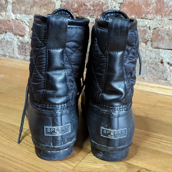 Sperry Size 9 Black‎ Saltwater Quilted Water Resistant Duck Boots main image 5